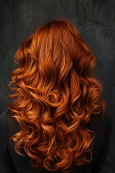 Auburn Copper Hair Color, Copper Hair With Lowlights, Copper Hair Extensions, Orange Copper Hair, Copper Orange Hair, Copper Curls, Bright Copper Hair, Cowboy Copper, Copper Red Hair