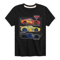 Update his casual wardobe with this Disney / Pixar Cars Boys 8-20 Side Profiles Graphic Tee. © Disney Update his casual wardobe with this Disney / Pixar Cars Boys 8-20 Side Profiles Graphic Tee. © Disney FEATURES Crewneck Short sleevesFABRIC & CARE Solid colors: cotton; Heather colors: cotton, polyester Machine wash Imported Size: Large. Color: Black. Gender: male. Age Group: kids. Material: Cotton Blend. Boys Disney Shirt, Cars Birthday Shirt Boys, Cars Disney Shirt, Disney Cars T Shirt Design, Disney Clothes For Boys, Kids Disney Shirts, Side Profiles, Armani Sweatshirt, Disney Toddler