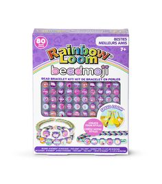 the rainbow room bead mo kit is in its box and it's purple packaging