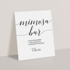 a white card with the word minnesota bar written on it in cursive font