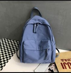 Size: Length 29cm * Width 13cm * Height 39cmNote1: Due to the difference in the measurement method, please allow 1-3 cm in size deviation. Packing Bags Travel, Canvas Backpacks, School Bag College, Lounge Looks, Comfortable Lounge, Phone Books, Unisex Backpack, Books Art, Blue Backpack