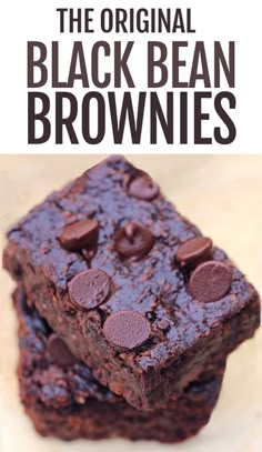 the original black bean brownies