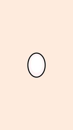 a black and white circle on a light pink background with an orange dot in the center