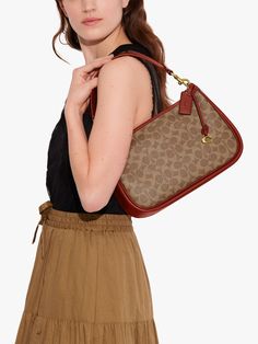 Coach Cary Crossbody Bag, Laidback Style, Leather Cross Body Bag, Branding Coach, Signature Canvas, Leather Cross, Leather Key, Laid Back Style, Bags Purses