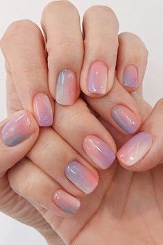 various pastel marble nails Ombre Nail Design, Engagement Nails, Nails Dip, Smink Inspiration, Ombre Nail Designs, Spring Engagement, Nails Spring, Spring Nail Art, Gradient Nails