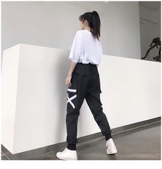 FREE SHIPPING Women High Waist Loose Streetwear Baggy Pants JKP3379 Trendy Baggy Summer Joggers, Baggy Hip Hop Joggers For Spring, Trendy Baggy Wide Leg Joggers, Trendy High Waist Baggy Joggers, Trendy Ankle-length Harem Pants With Side Pockets, Casual High Waist Harem Pants For Streetwear, Baggy Full-length Spring Joggers, Spring Baggy Hip Hop Pants, High Waist Joggers For Spring Streetwear