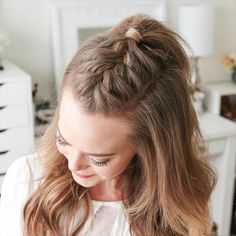 Amazing fishtail braided hairstyle ideas | Easy hairstyle ideas Amazing Braids, Summer Braids, Braided Ponytail Hairstyles, Front Hair Styles, Hair Up Styles