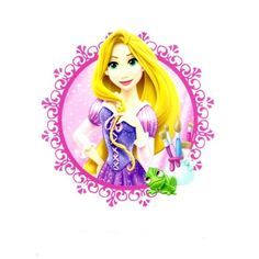 a cartoon character with blonde hair and purple dress