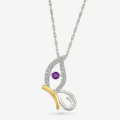 Jewelry Closure: Spring Ring ClaspSetting: ProngShape: Butterfly, AnimalsStone Cut: RoundStone Millimeter Measurement: 2.5 Mm LengthMetal Color: Two ToneChain Length: 18 InchChain Width: .7 MillimetersPendant Length: 20mmPendant Width: 8mmMetal: 10k Gold, Sterling SilverChain Construction: RopeCare: Wipe CleanStone Type: 1 Genuine Amethyst, 18 Lab Created SapphireAuthenticity: Genuine StoneBirthstone: February BirthstoneNecklace Type: Pendant NecklacesCountry of Origin: Imported Butterfly Pendant Necklace, Silver Butterfly, Butterfly Pendant, Purple Amethyst, 10k Gold, Spring Rings, Type 1, Pendant Necklaces, Amethyst