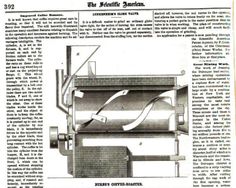 an old newspaper page with some type of machine