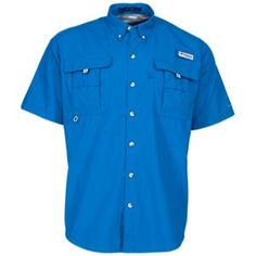 The perfect fishing shirt! The PFG\u00ae Bahama\u2122 II Short-Sleeve Shirt for Men from Columbia\u00ae is quick-drying and vented for all-day, cool comfort. This short-sleeve button-down shirt has ample pocket space, a rod-holder loop, back and underarm vents for optimum ventilation, and Omni-Shade\u2122 UPF 30 sun protection. Backed by Columbia's reputation for quality, this fishing shirt is a must-have for any avid angler! 100% nylon. Relaxed fit. Machine wash. Imported.  \u000a \u000a 100% n Outdoor Moisture-wicking Short Sleeve Shirt, Short Sleeve Moisture-wicking Shirt For Outdoor Activities, Short Sleeve Moisture-wicking Shirt For Outdoor, Moisture-wicking Short Sleeve Outdoor Shirt, Moisture-wicking Short Sleeve Shirt For Outdoor Activities, Moisture-wicking Short Sleeve Shirt For Outdoor, Short Sleeve Fishing Shirt For Summer, Short Sleeve Shirt For Summer Fishing, Summer Outdoor Short Sleeve Shirt With Pockets