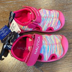 Never Worn Size 6 Water Friendly Shoe Pink Sneakers For Summer Playtime, Pink Summer Sneakers, Casual Multicolor Sandals For Playtime, Pink Synthetic Sneakers For Beach, Nautica Shoes, Water Shoes, Kids Shoes, Kids Shop, Size 6