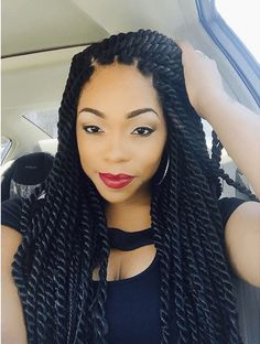 Twists Thinking of doing this to prolong my stretch Twists Crochet, Faux Loc, Twist Styles, Crochet Braids Hairstyles, Braid In Hair Extensions, Queen Hair