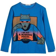 BILLYBANDIT Boys Blue Cotton Jersey Superhero Top Blue Morning, Gifts For The Home, Fashion For Kids