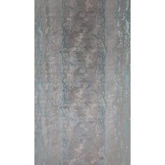 an abstract painting with grey and blue colors on the wall, as if it were painted in