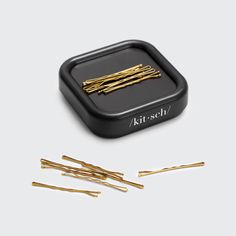 Magnetic Bobby Pin Holder – KITSCH Bobby Pin Holder, Hair Accessories Storage, Pin Holder, Accessories Holder, Bobby Pin, Metal Accessories, Metallic Hair, Beauty Favorites, Accessories Storage