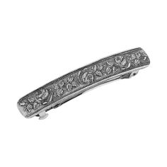 Give your accessories collection a refresh with this silver tone rose embossed hair barrette from 1928. How do you accessorize? Check out our ACCESSORIES GUIDE for essential tips to elevate your style with must-have accessories.Give your accessories collection a refresh with this silver tone rose embossed hair barrette from 1928. How do you accessorize? Check out our ACCESSORIES GUIDE for essential tips to elevate your style with must-have accessories.FEATURES Dimensions: 2.8 in. x .5 in. Metal: Accessories Guide, Rose Hair, Accessories Collection, Hair Barrettes, Elevate Your Style, Silver Tone, Hair Accessories, Your Style, Silver