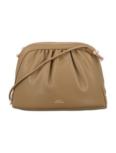 JAB A.P.C. BOURSE NINON BAG Zegna Shoes, Brown Shoulder Bag, Timeless Accessories, Sneaker Wedge, Card Holder Leather, Yoga Wear, Luxury Boutique, Manolo Blahnik, Gold Tone Metal