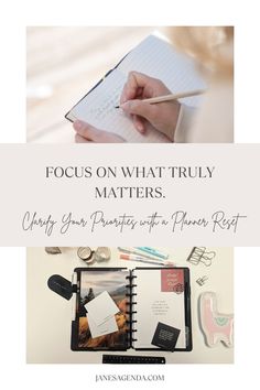 Feeling scattered? Use a planner reset to clarify your priorities and focus on tasks that align with your goals. #Focus #Priorities #Productivity Planning Routine, Discbound Planner, Calendar Layout, Monthly Goals, Planner Inserts, Fresh Start, Planner Pages, Monthly Planner