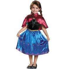 Set out to save the Snow Queen with this adorable Anna costume. Inspired by the outfit she wore on her quest to track down Elsa, this costume is perfect for playtime and for Halloween! Frozen Dress Up, Anna Dress Frozen, Princess Fancy Dress, Frozen Outfits, Halloween Costume Toddler Girl, Anna Costume, Halloween Infantil, Costume Toddler, Frozen Dress