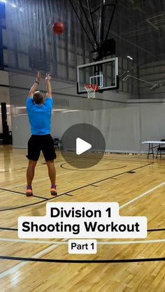 a man in blue shirt and black shorts playing basketball