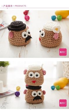 crocheted toy made to look like an owl