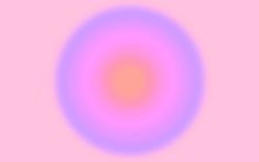 a pink and purple circle with an orange center in the middle on a light pink background