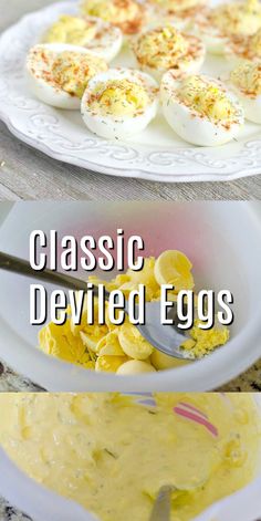 deviled eggs are an easy and delicious side dish