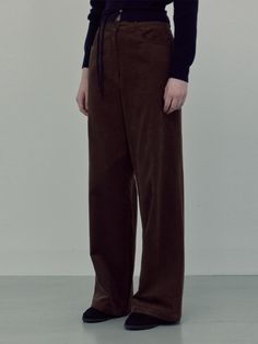 Composition : COTTON 100Color: BrownCountry of Origin : Republic of Korea Brown Corduroy Pants For Work, Wide Corduroy Pants, Outfit Reference, Pants Brown, Corduroy Pants, Composition, The Originals, Clothes For Women, Pants