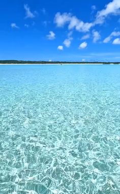 the water is crystal clear and blue