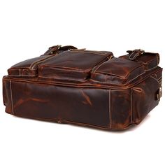 Buy TucciPolo 7028C Fashion Style Rare Cow Leather Men's Briefcase Laptop Bag -100% Guarantee genuine - excellent cow leather with double handles thats comfortable, and the strap can be adjusted freely. This bag can be used as: laptop bag, handbag, messenger bag, briefcase. Size approximately 16.5" L x 5" D x 12" H inches (42cm L x 13cm D x 30.5cm H) Color: Brown-red Weight: 1.64KG Bronze tone hardware Zipper top closure Features: * There're six pockets in the front, two pockets beside, one pock Men's Briefcase, Leather Messenger Bags, Mobile Telephone, Leather Messenger Bag Men, Briefcase For Men, Laptop Bags, Zipper Top, Leather Messenger, Messenger Bags