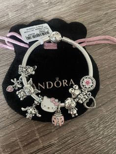 Hello Kitty Accessories, Bracelet Pandora, Wrist Jewelry, Jewelry Accessories Ideas, Pandora Bracelet Charms