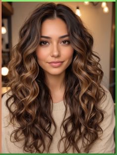 Brunette Hair With Highlights Curly, Dimensional Brunette Hair Color, Hair Color To Brighten Your Face, Cool Brown Curly Hair, Blonde Hair Color Ideas For Fall Winter Balayage Brunette, Whiskey Hair Color, Balayage Curly Hair Brunettes, Winter Bayalage Brunette, Brunette Balayage Hair Fair Skin