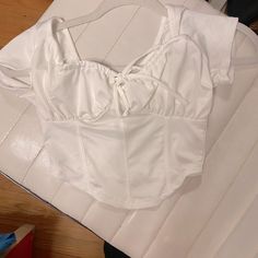 So Cute. Never Worn, Perfect Condition Trendy Summer Tops From Target, Javon Walton, Birthday Gift Baskets, Soft Aesthetic, Girly Fashion, Outer Banks, White Top, White Tops, Feminine Style