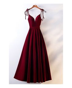 Shop burgundy long velvet formal party dress with straps online. All instock with free shipping. Pro since 2009. Burgundy Spaghetti Strap Dress, Party Velvet Burgundy Dress, Formal Red Floor-length Velvet Dress, Elegant Velvet Dress With Spaghetti Straps, Red Velvet Floor-length Dress For Formal Occasions, Red Velvet Floor-length Dress For Party, Burgundy Velvet Party Dress, Elegant Burgundy Evening Dress For Red Carpet, Velvet Dress For Prom And Party Season