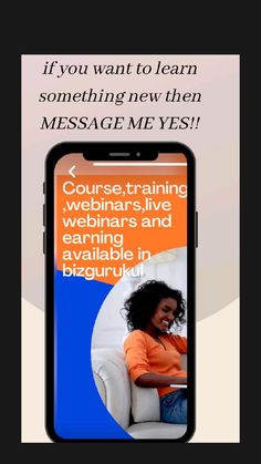 a cell phone with the text course training webinators and earning available in swagrun