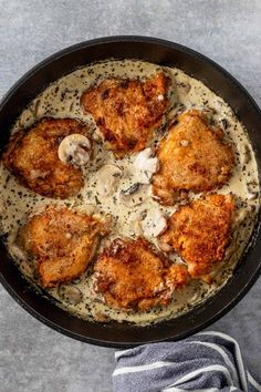 Quick Creamy Chicken Thighs with Rich Mushroom Sauce Creamy Chicken Thighs, Pan Fried Chicken Thighs, Chicken Thighs Dinner