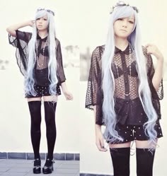 tumblr aesthetic Pastel Goth Tumblr, Goth Princess, Pastel Goth Outfits, Scene Girl, Pastel Goth Fashion, Pastel Grunge, Style Kawaii, Pastel Fashion