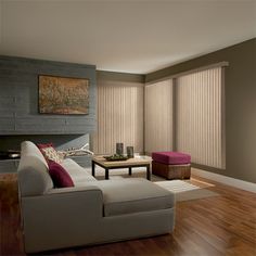 Bali Fabric Vertical Blinds | Blinds.com Fabric Vertical Blinds, Wood Cornice, Open Sky, Bathroom Remodel Designs, Picture Windows, Vertical Blinds, Sliding Glass Door, Design Consultant, Free Samples