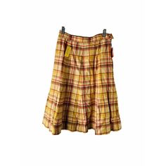 Nos Pendleton Skirt Comes From A Smoke Free, Pet Friendly Home Womens Skirt Brand New With Tags Womens Size 14 Photos Are Part Of The Item Description Measurements 14 Inch Waist 26.5 Inches Top To Bottom Wool Multicolor Hh7 Pendleton Skirt, Orange Plaid Skirt, Retro Plaid Lined Skirt Bottoms, Retro Plaid Full Skirt, Yellow Midi Skirt, Vintage Academia, 1970s Plaid Skirt, Midi Skirt With Pockets, Grey Pencil Skirt