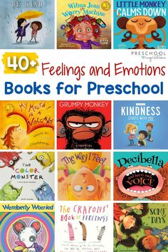 children's books with the title feelings and emotions 40 books for pre - school