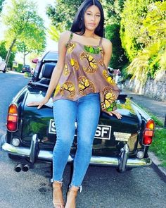 A skinny strap swing top in a bold print in Brown, yellows and green. An easy to wear stylish top for those hot and sunny days. Made in Ghana.  100% cotton. Please check your measurements against the size chart before placing your order. Fabric care  Wash in cool water. Iron on medium heat Dry away from sunlight. Ankara Crop Top, Native Fashion, African Ladies, Goddess Fashion, African Tops, African Print Tops, Ankara Designs, African Styles, Ankara Fashion