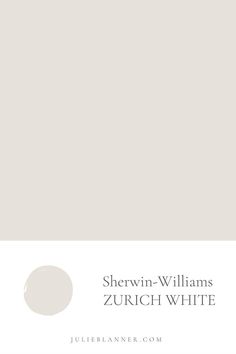 the white paint color is sherylin - williams's zurchwhite