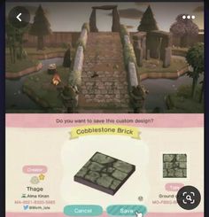 the screenshot shows how to use cobblestone bricks