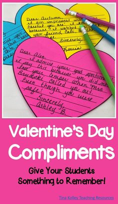 valentine's day compliments for students to help them write and share their feelings