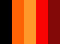 an orange, red and black background with vertical lines in the center that are horizontal