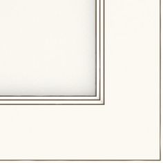 a white frame with a black border on the bottom and an empty square in the middle