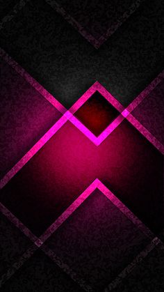 an abstract purple and black wallpaper with some pink squares on it's sides