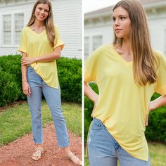 classic solid tee Mint Julep Boutique, Winter Layering, Mint Julep, Staple Pieces, Cuff Sleeves, Kimonos, Fall And Winter, V Neck Tops, V Neck Tee