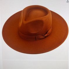 Big Wide Brim Fedora Women’s Hat! Never Worn. Purchased To Wear For My Birthday And Did Not End Up Wearing It. Realized I’m Not A Big Hat Person And Did Not Need This A Little Too Late. Wide Brim Fedora Women, Fedora Women, Wide Brim Fedora, Big Hat, Fedora Hat, Brown Orange, Wide Brimmed, My Birthday, Too Late